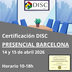 Curso Certificación presencial BARCELONA 14-15 DE ABRIL 2026